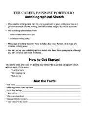 English Worksheet: Autobiographical Sketch