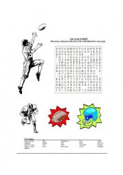 English Worksheet: Football Time   American style  KEY