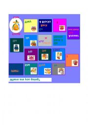 English Worksheet: Going to Board Game