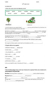English Worksheet: 6th form test