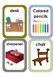 English Worksheet: School Supplies #3