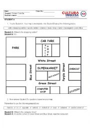 Map - Prepositions - Speaking Activity [StudentA-B].doc