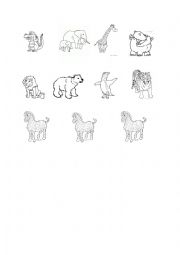 English Worksheet: Animals in ZOO: Make your own ZOO!
