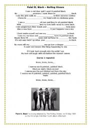English Worksheet: Present Simple-Rolling Stones song