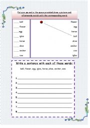 English worksheet: Sentences