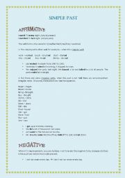 English worksheet: Simple Past