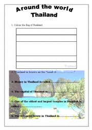 English Worksheet: Around the world 4 - Thailand