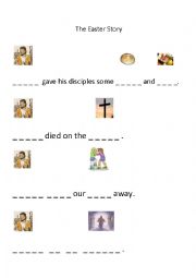 English worksheet: Easter Story