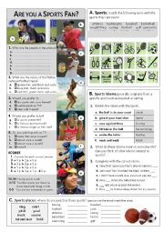 English Worksheet: Sports - Kings of the Court 1st part