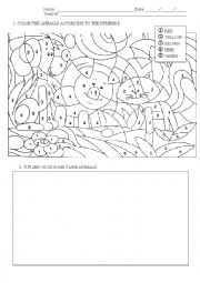 English Worksheet: Farm animals