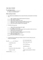 English worksheet: Jumanji Video Guide