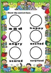 English Worksheet: Moods for kids