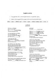 English Worksheet: ALWAYS/ BON JOVI