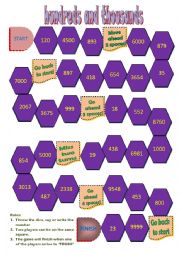 English Worksheet: hundreds and thousands