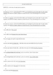 English Worksheet: writing questions_ dr jekyll and mr Hyde