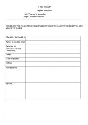 English Worksheet: Splice