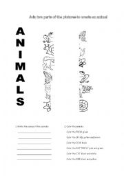 English worksheet: Animals