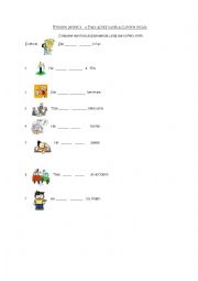 English worksheet: Present Perfect - Past action present result