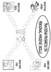English Worksheet: Tracking progress in personal hygiene skills