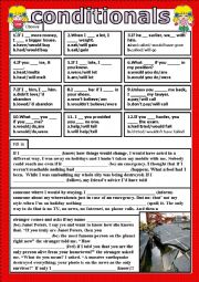 English Worksheet: conditionals