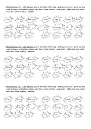 English Worksheet: Shops coloring