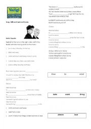 English Worksheet: Roxette - Milk, toast and honey