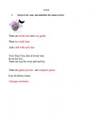 English Worksheet: Toys Have Got - has Got