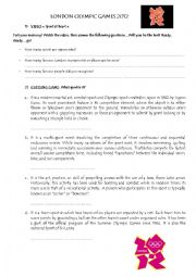 English Worksheet: London Olympic games 2012