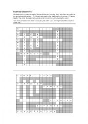 English Worksheet: Business Crossword (1)