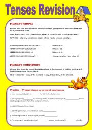 English Worksheet: Tenses revision