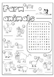 English Worksheet: Farm animals