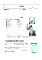 English Worksheet: Test - The world of work