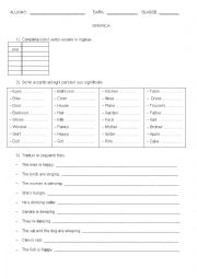 English worksheet: test