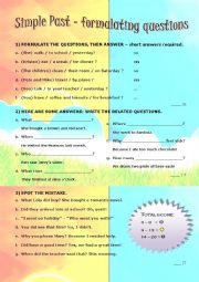 FORMULATING QUESTIONS - Simple Past