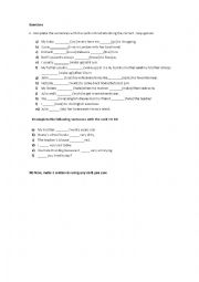 English Worksheet: Simple present exercises