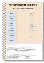 Prepositional Phrases