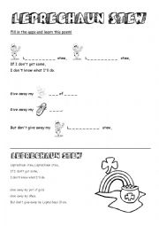 English Worksheet: LEPRECHAUN STEW