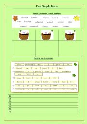  Past simple tense practice