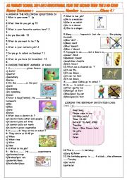 English Worksheet: Test for beginners