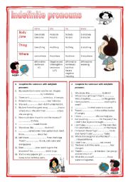 Indefinite pronouns