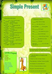 English Worksheet: Present Simple Activities!!!