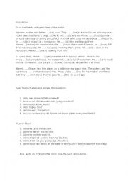 English Worksheet: past simle worksheet