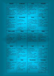 English Worksheet: relative clause game