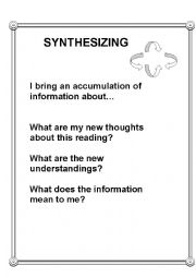 English worksheet: Reading Strategy Posters