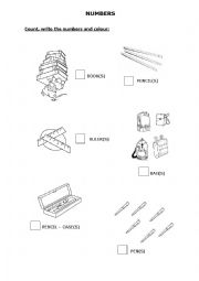 English worksheet: Numbers