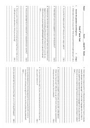 English Worksheet: Music in my life - Lexical-Grammar Test