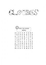 English worksheet: Clothes