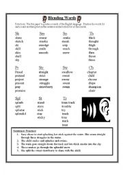 English Worksheet: Blending Sounds
