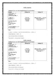 English Worksheet: polite request