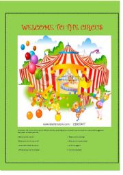 English Worksheet: WELCOME TO THE CIRCUS